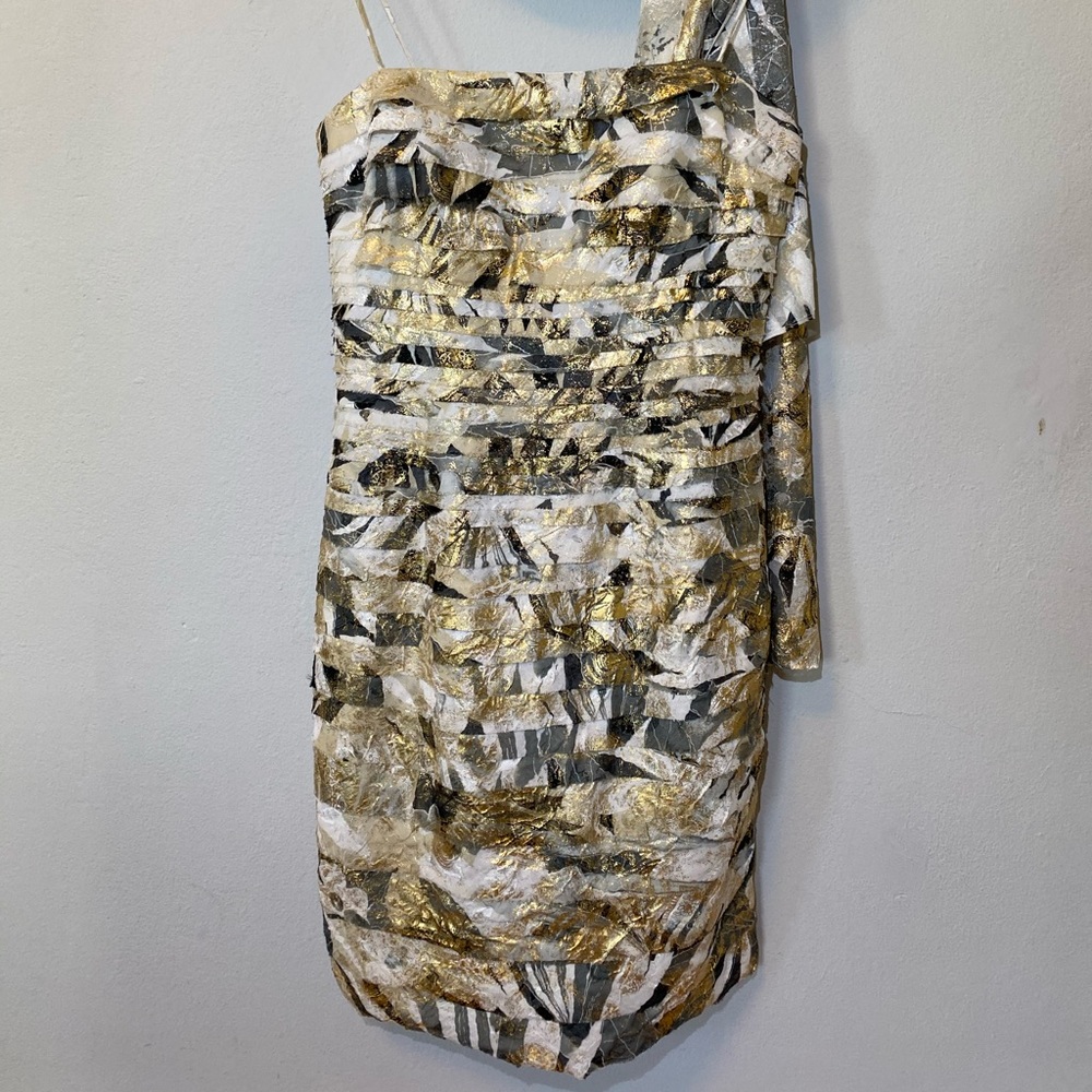 JS Collections Flattering Tiered Layered Dress